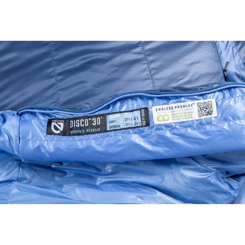 Nemo Disco™ Women's Endless Promise® Down Sleeping Bag - blue horizon