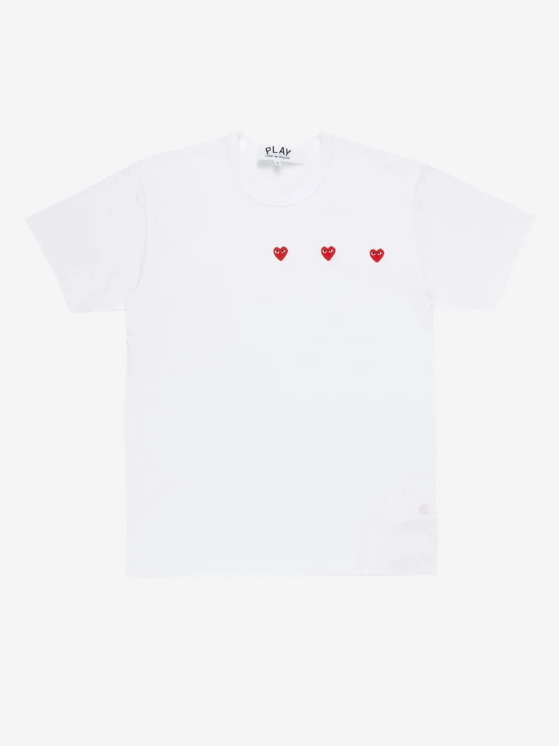 T-shirt bianca multi heart