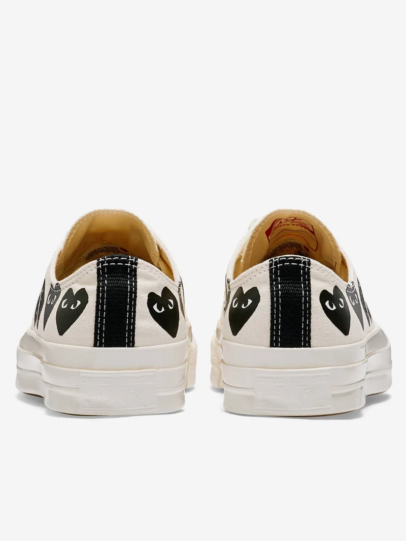 Chuck 70 OX Multi Heart bianche x CDG