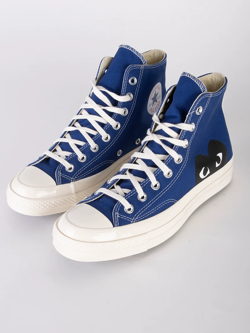 Chuck 70 HI blu con cuore x CDG