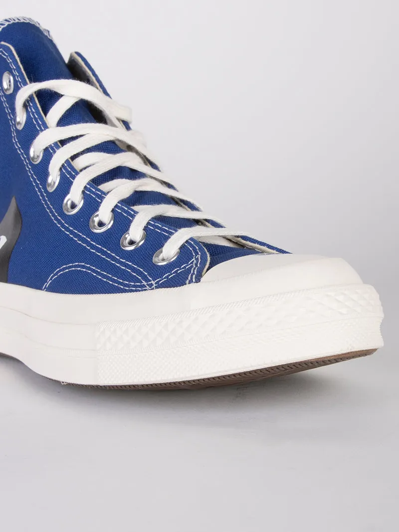 Chuck 70 HI blu con cuore x CDG