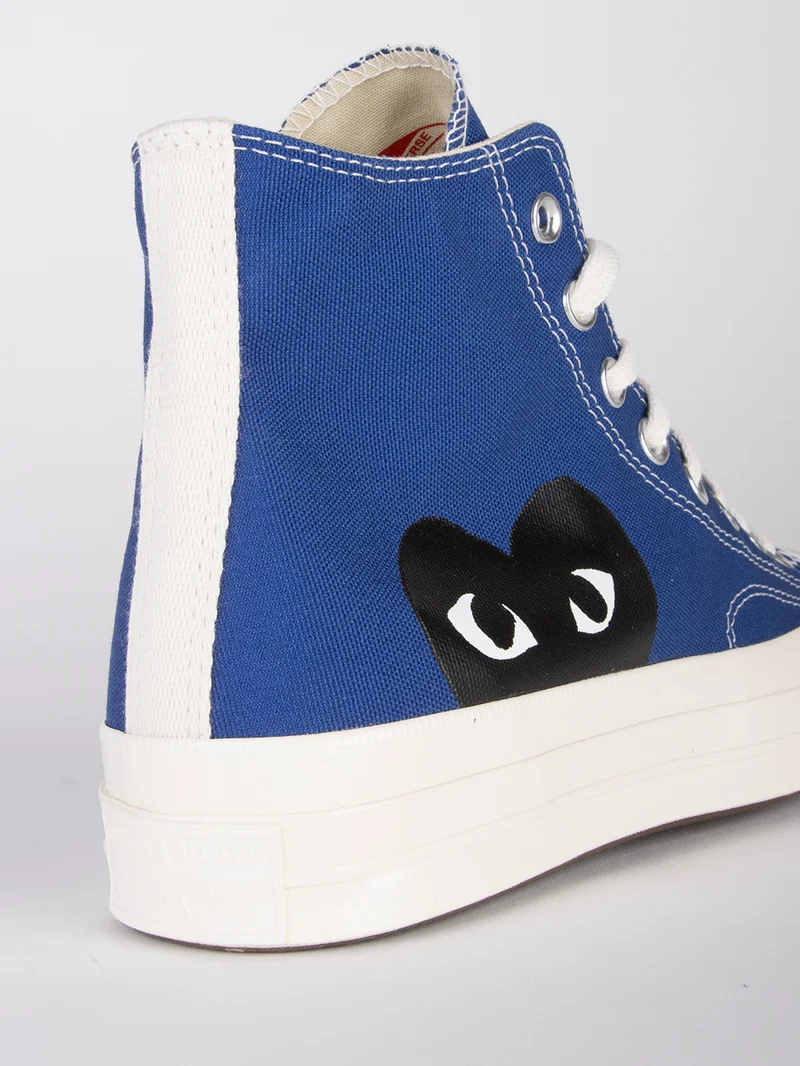 Chuck 70 HI blu con cuore x CDG