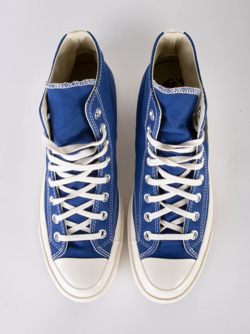 Chuck 70 HI blu con cuore x CDG