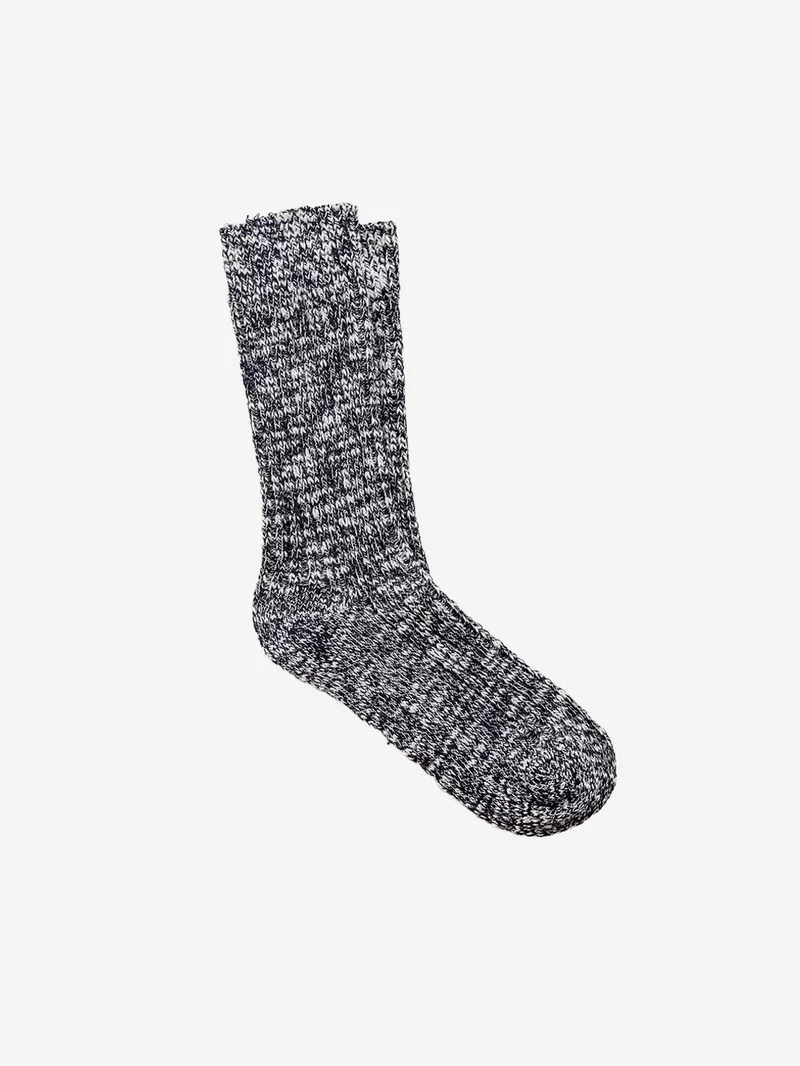 Calze Cotton Slub blu e bianco