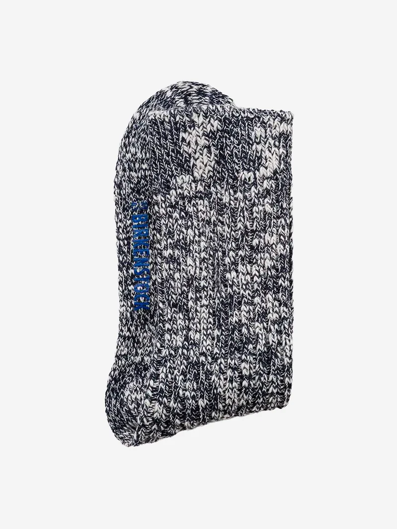 Calze Cotton Slub blu e bianco