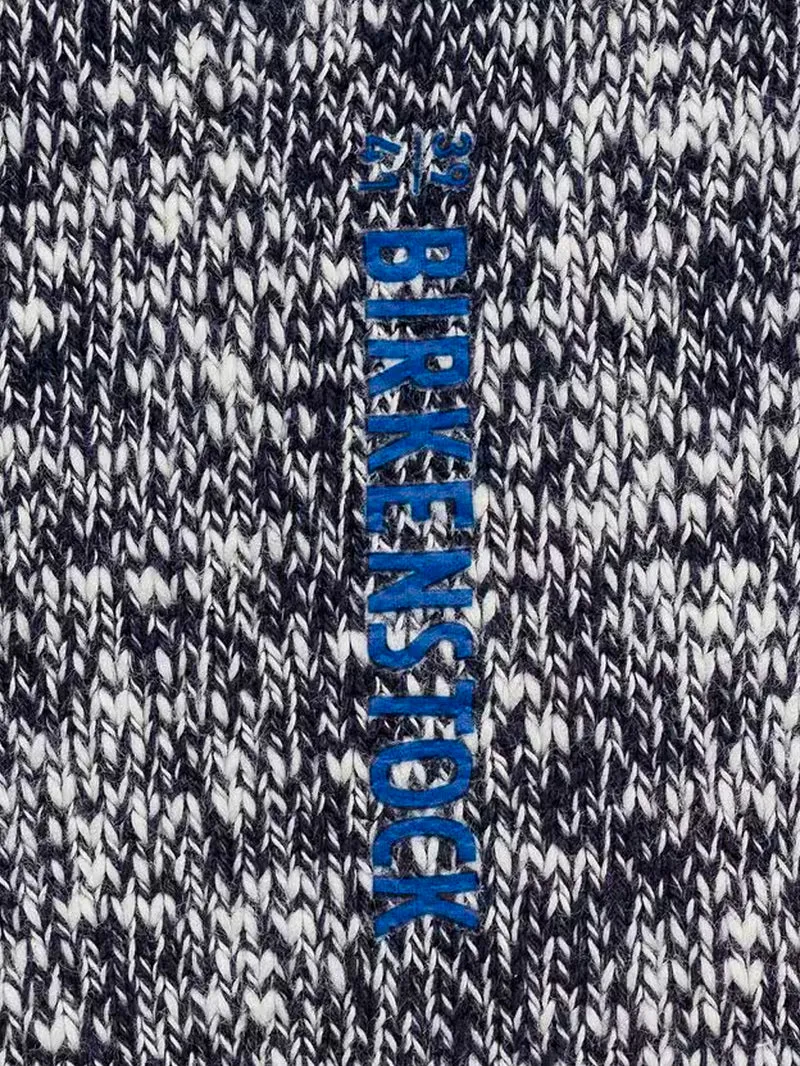 Calze Cotton Slub blu e bianco