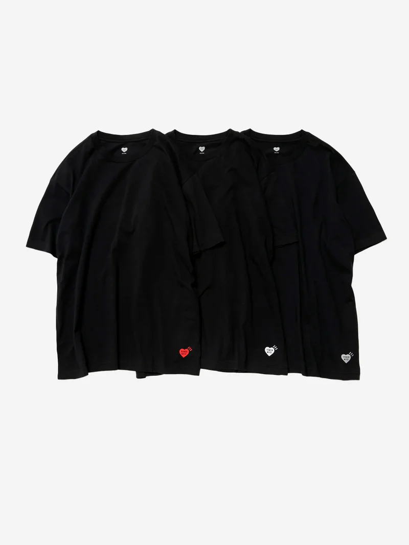 T-shirt pack nero (x3)