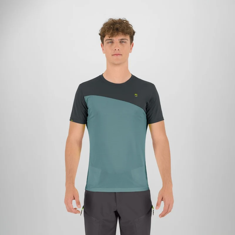 Karpos Averau Herren T-Shirt mineral-blue-woodlgray
