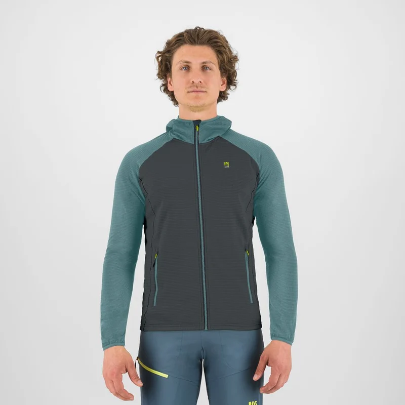 Karpos Ambrizzola Full-Zip Hoodie Herren Kapuzenjacke urban-mineral-blue