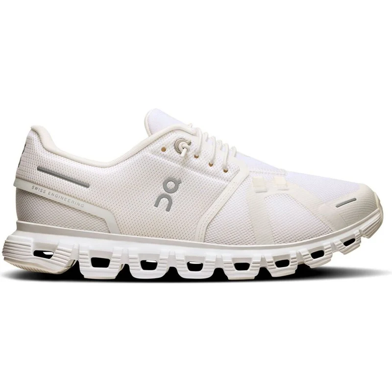 On Cloud 6 Damen Freizeitschuh white-white