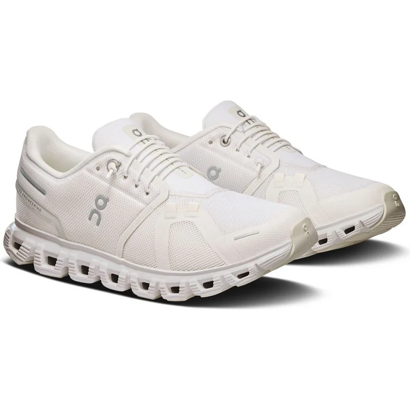 On Cloud 6 Damen Freizeitschuh white-white