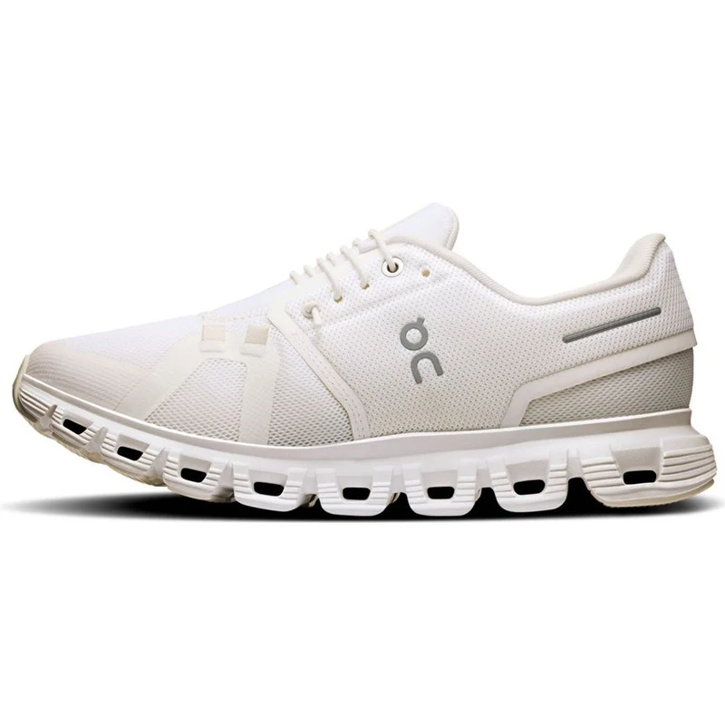 On Cloud 6 Damen Freizeitschuh white-white