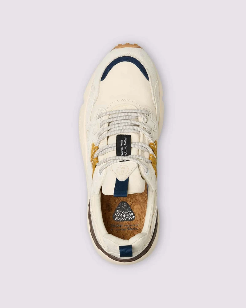 Flower Mountain Yamano 3 UNI Suede Nylon Ecru / Light Brown