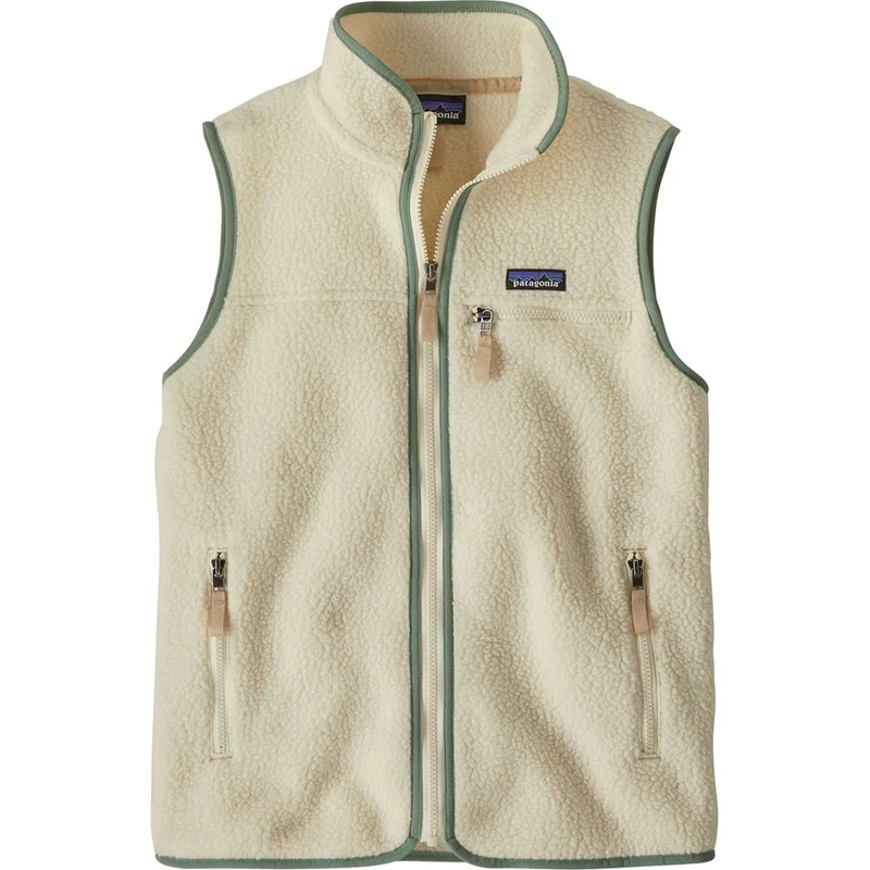 Patagonia W's Retro Pile Damen Weste natural w ellwood green