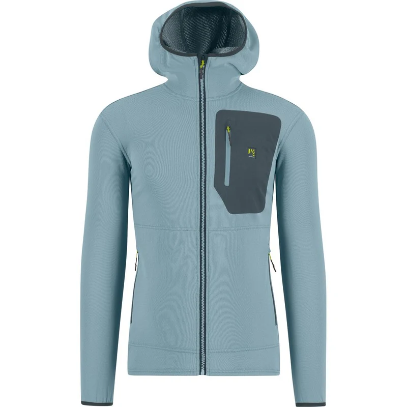 Karpos Antermoia HD Fleece Herren Fleecejacke smoke blue woodlgray
