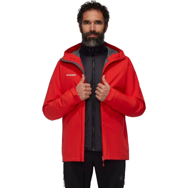 Mammut Alto Light 3 IN 1 HS Hooded Herren Hardshelljacke mammut red black