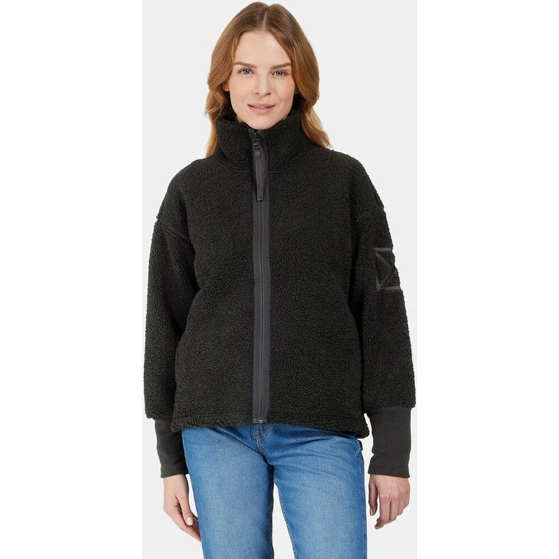 Didriksons Mella FZ 3 Damen Fleecejacke black
