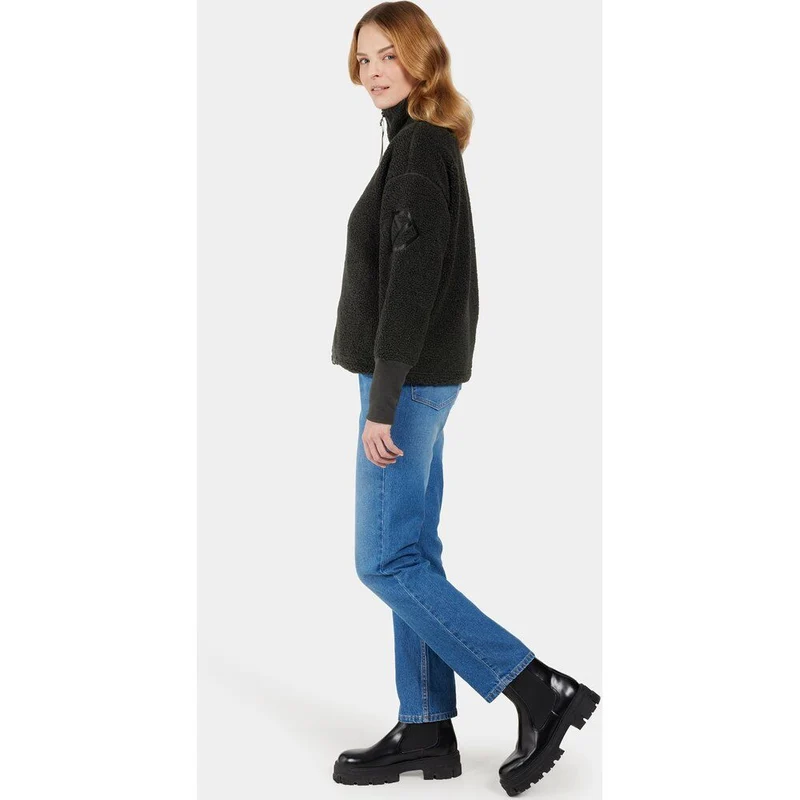 Didriksons Mella FZ 3 Damen Fleecejacke black
