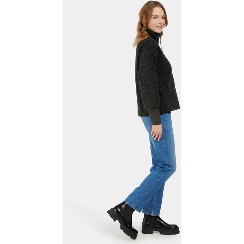 Didriksons Mella FZ 3 Damen Fleecejacke black