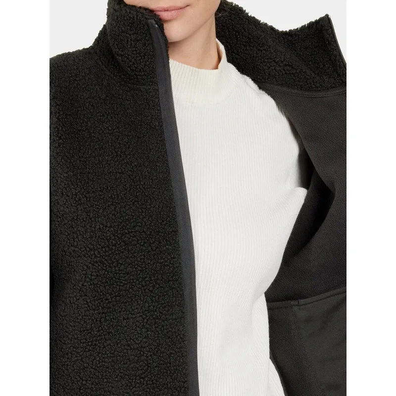 Didriksons Mella FZ 3 Damen Fleecejacke black