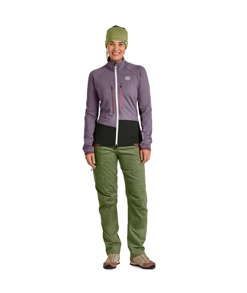 ORTOVOX FLEECE RIB JACKET W - Technische Kletter-Fleecejacke