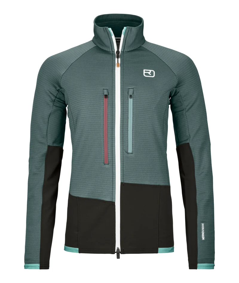 ORTOVOX FLEECE RIB JACKET W - Technische Kletter-Fleecejacke