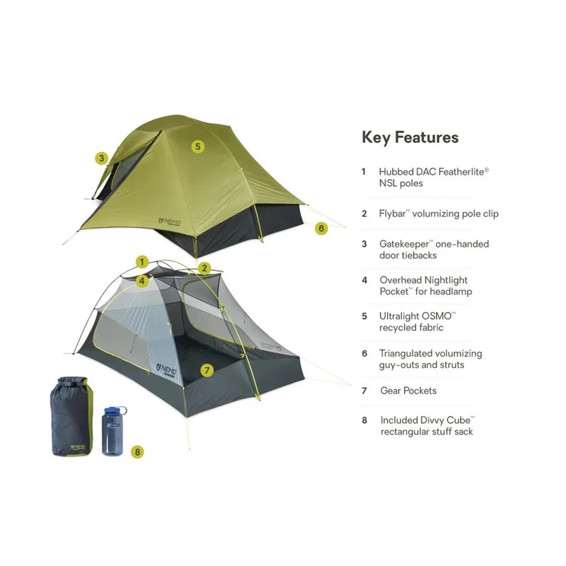 NEMO Hornet OSMO™ Ultralight Backpacking Tent - 3-Personen