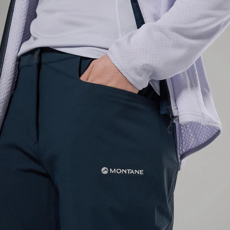 Montane Mossa Pant W Blue, leichte Damenhose für Bergsport und Trekking