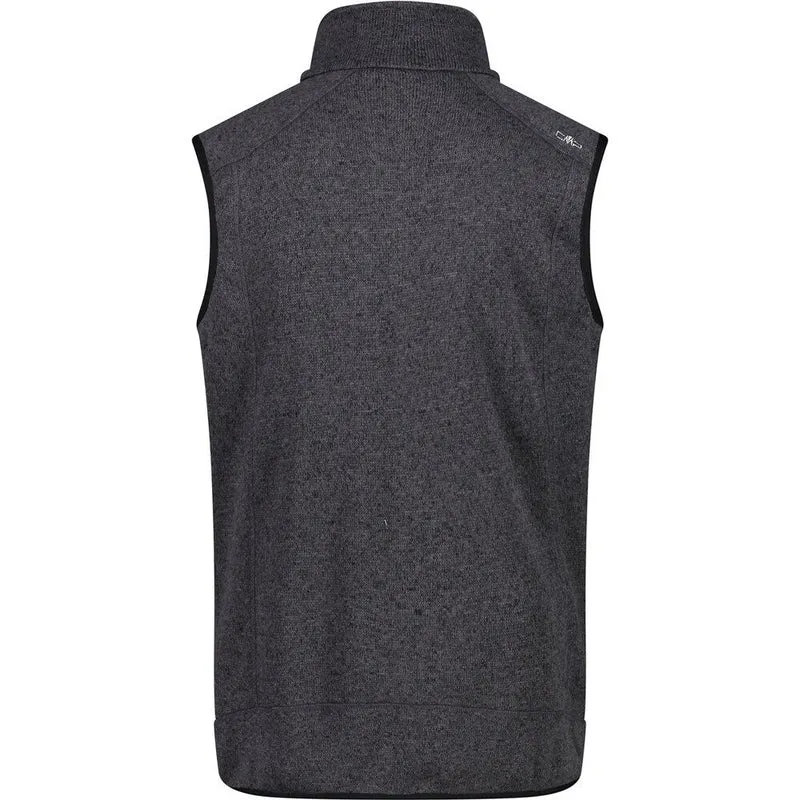 CMP Herren Fleece-Weste nero glacier