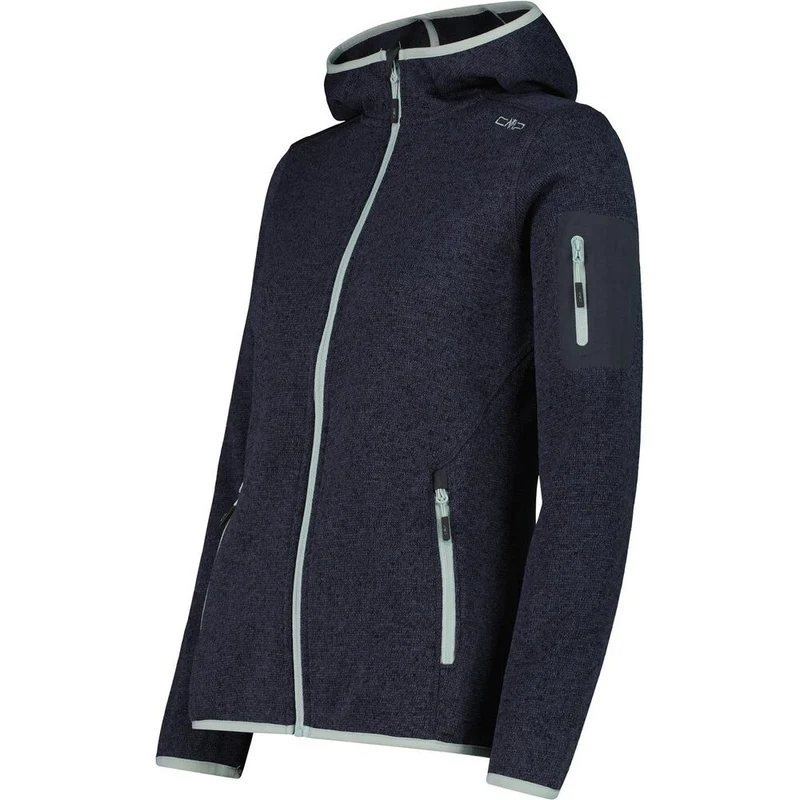 CMP Damen Fix Hood Fleecejacke titanio darker
