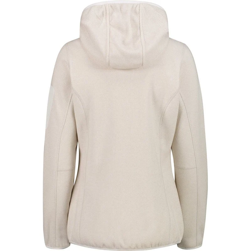 CMP Damen Fix Hood Fleecejacke bco gesso vaniglia