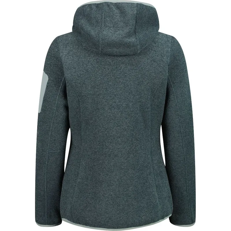 CMP Damen Fix Hood Fleecejacke trek green
