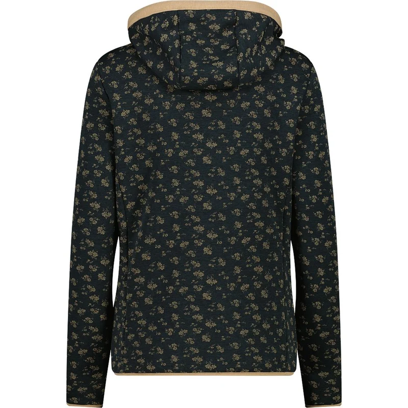 CMP Damen Fix Hood Fleecejacke nero mel cookie