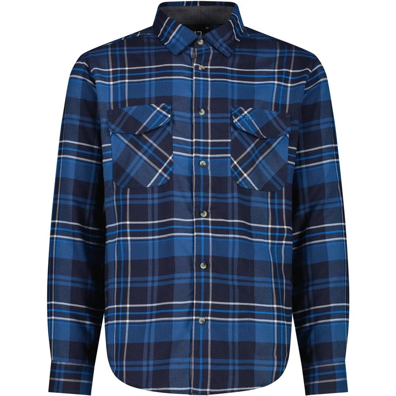 CMP Herren Hemd b.blue royal blue bco