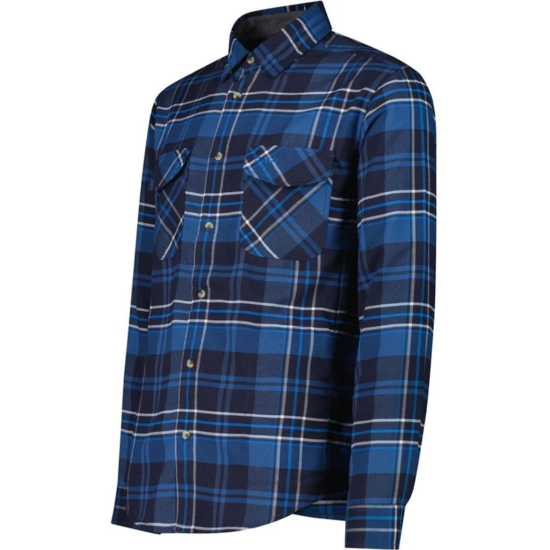 CMP Herren Hemd b.blue royal blue bco