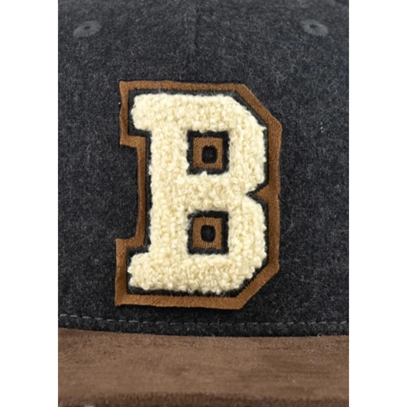 Bavarian Caps Cap "B" - dunkelgrau (Snapback)
