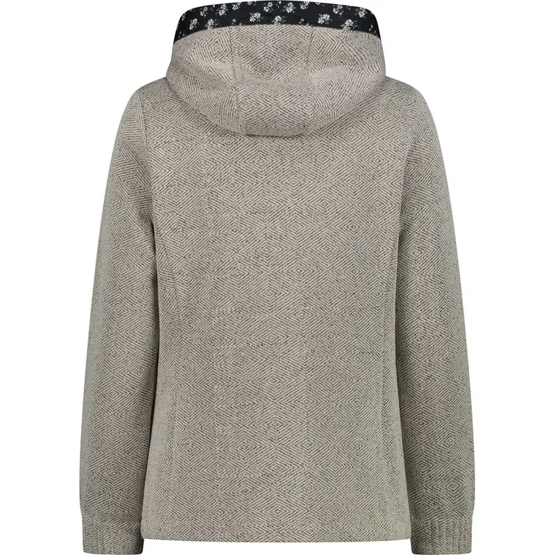 CMP Fix Hood Damen Fleecejacke bco gesso