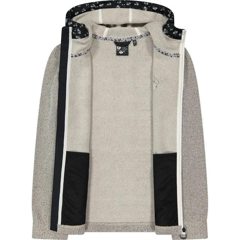 CMP Fix Hood Damen Fleecejacke bco gesso