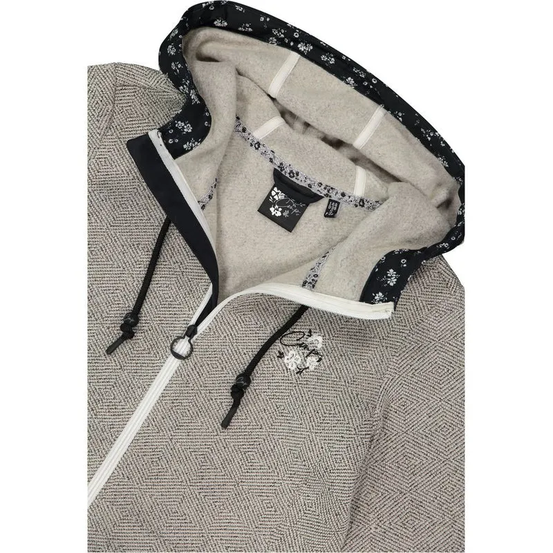 CMP Fix Hood Damen Fleecejacke bco gesso