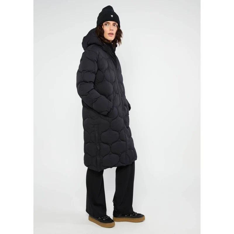 Blutsgeschwister NO Down Mister Damen Wintermantel falling into deep black