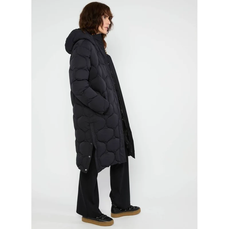 Blutsgeschwister NO Down Mister Damen Wintermantel falling into deep black