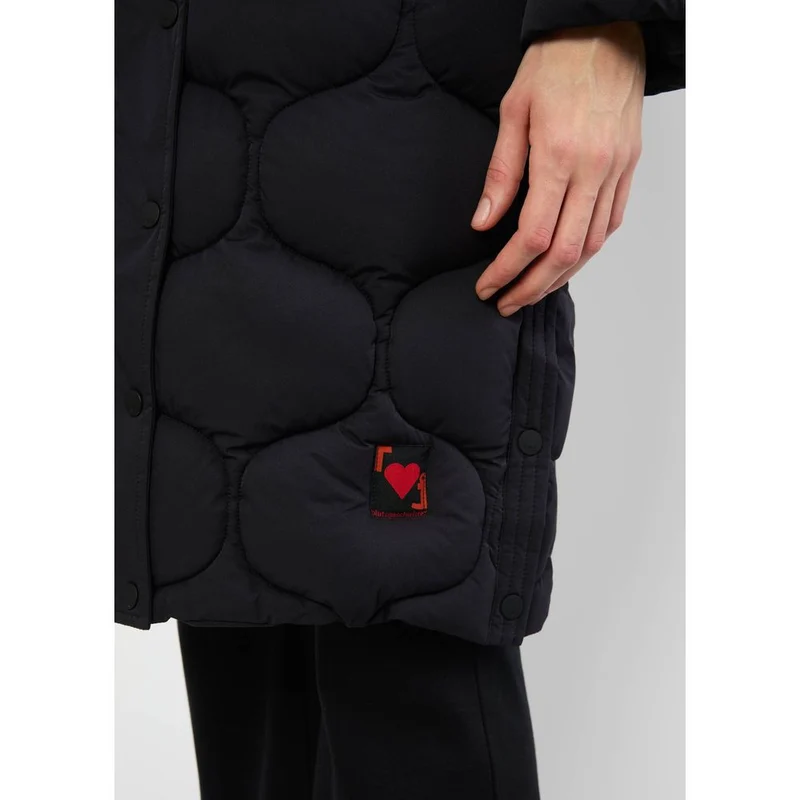 Blutsgeschwister NO Down Mister Damen Wintermantel falling into deep black