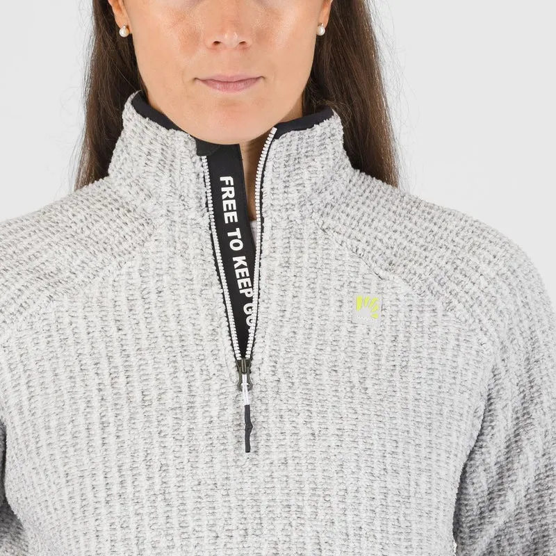 Karpos Rocchetta Crewn Damen Fleece bright white