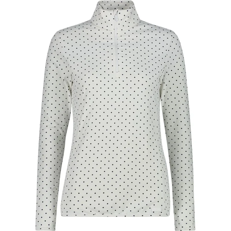 CMP Damen Printed Sweat Fleece-Shirt bianco antracite