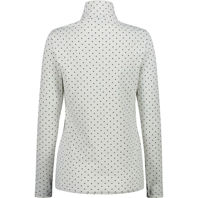 CMP Damen Printed Sweat Fleece-Shirt bianco antracite