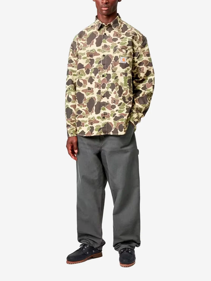 Pantaloni 'Single Knee' grigi