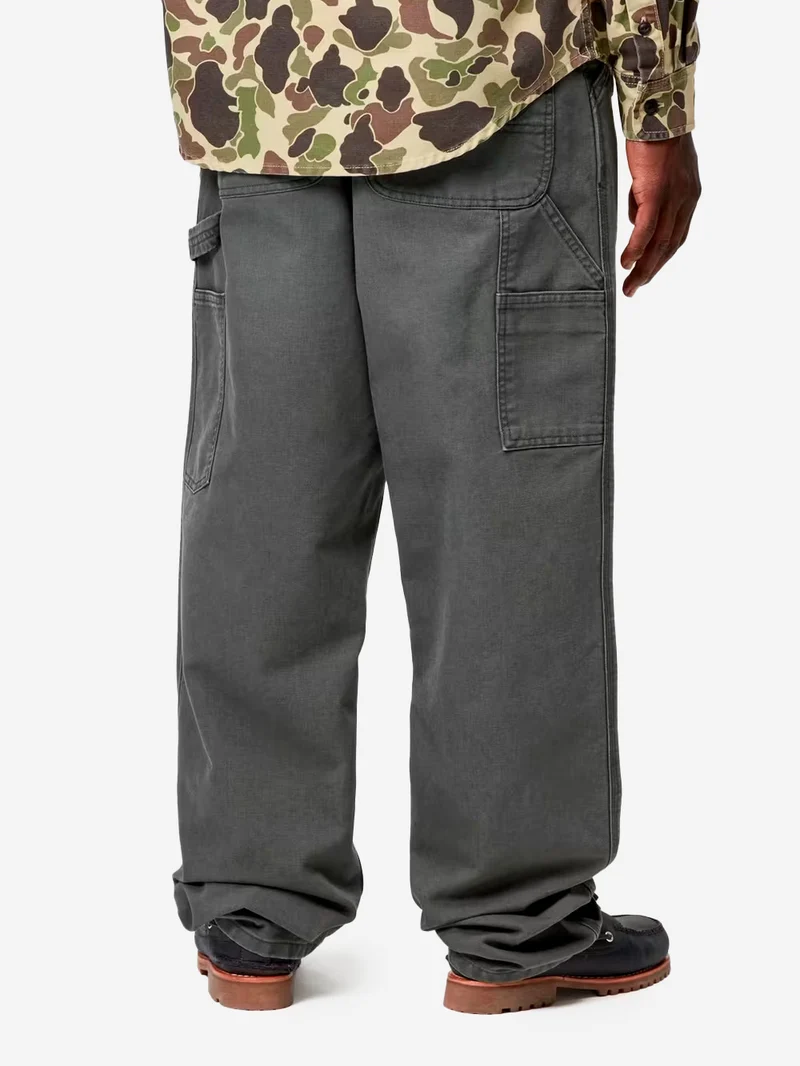 Pantaloni 'Single Knee' grigi