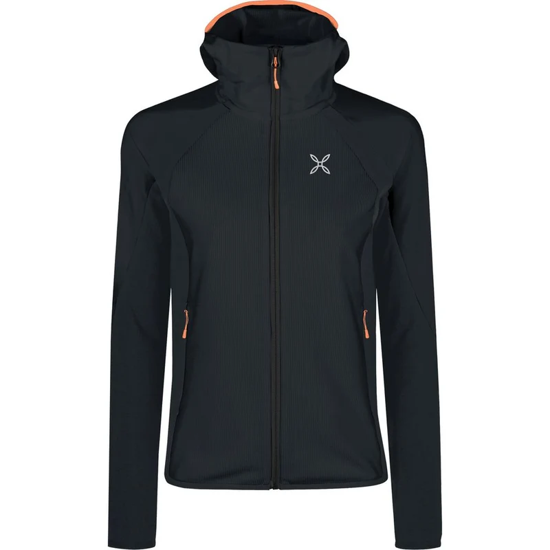 Montura Stretch Evo Maglia Damen Midlayer antracite melon