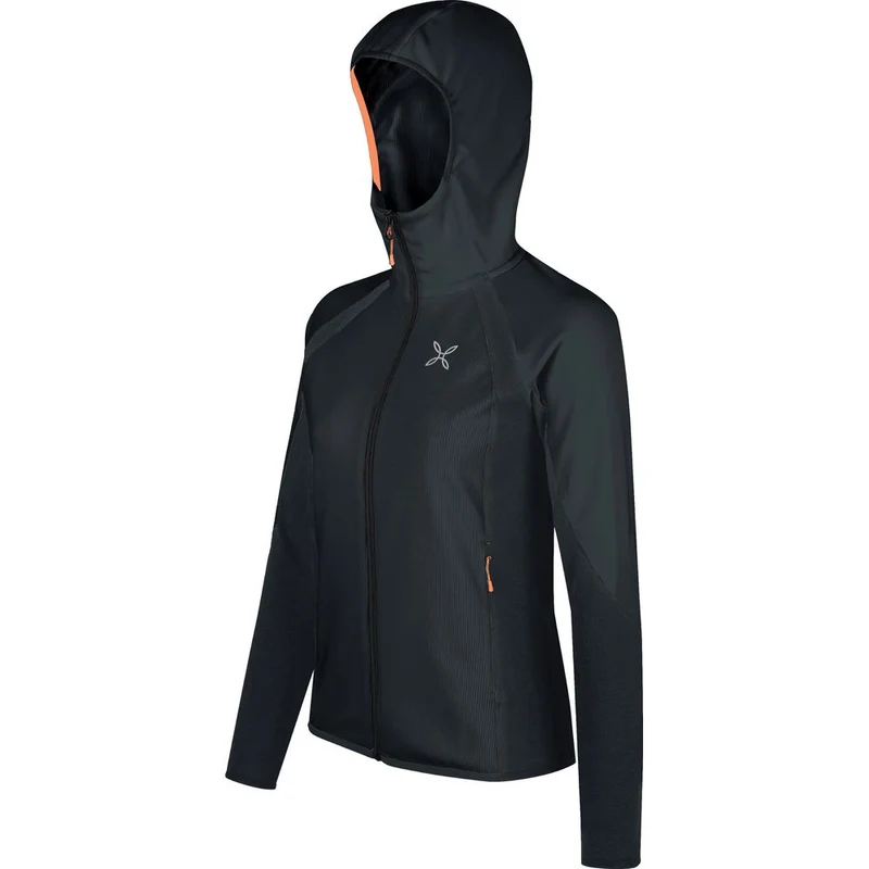 Montura Stretch Evo Maglia Damen Midlayer antracite melon