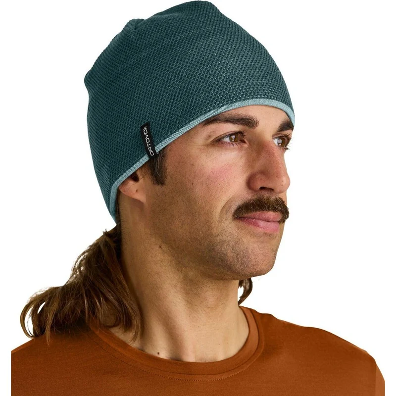 Ortovox Merino Logo Knit Mütze dark arctic grey